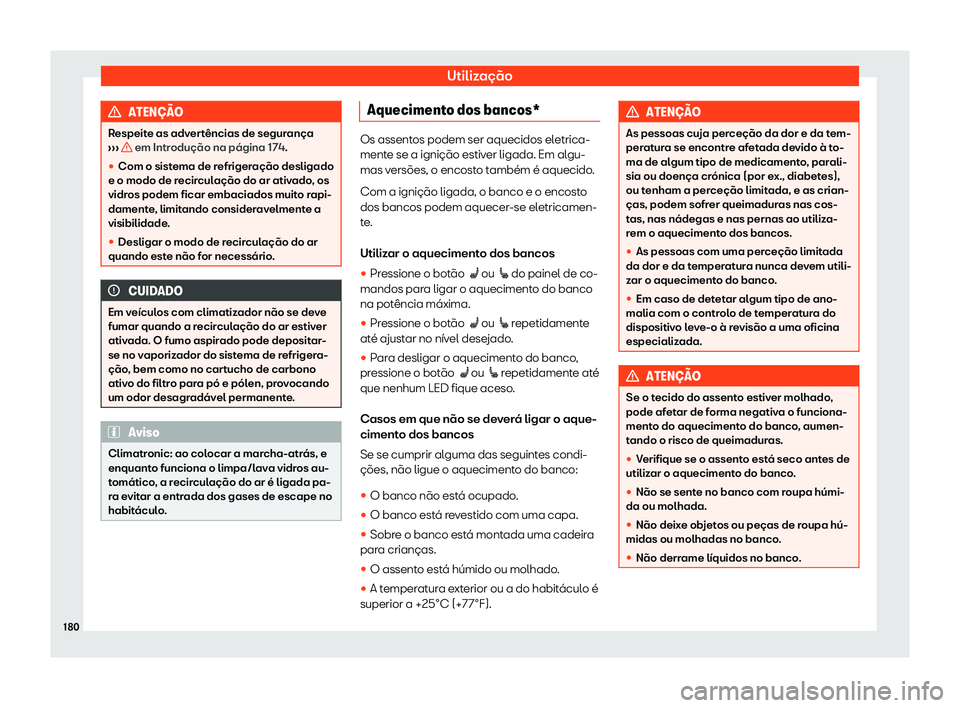Seat Alhambra 2019  Manual do proprietário (in Portuguese)  Utiliza