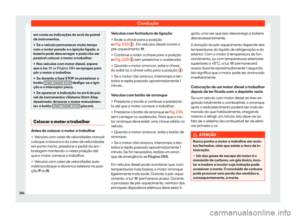 Seat Alhambra 2019  Manual do proprietário (in Portuguese)  Condu