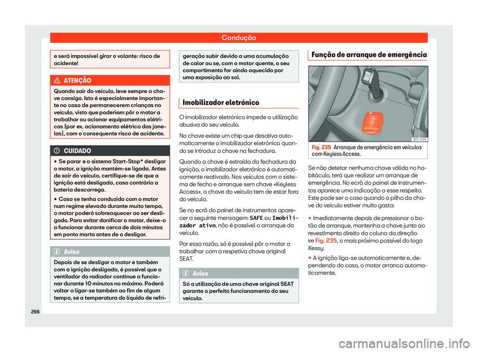 Seat Alhambra 2019  Manual do proprietário (in Portuguese)  Condu