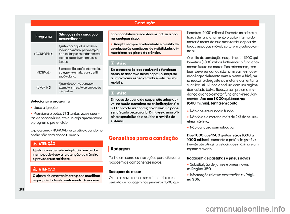 Seat Alhambra 2019  Manual do proprietário (in Portuguese)  Condu