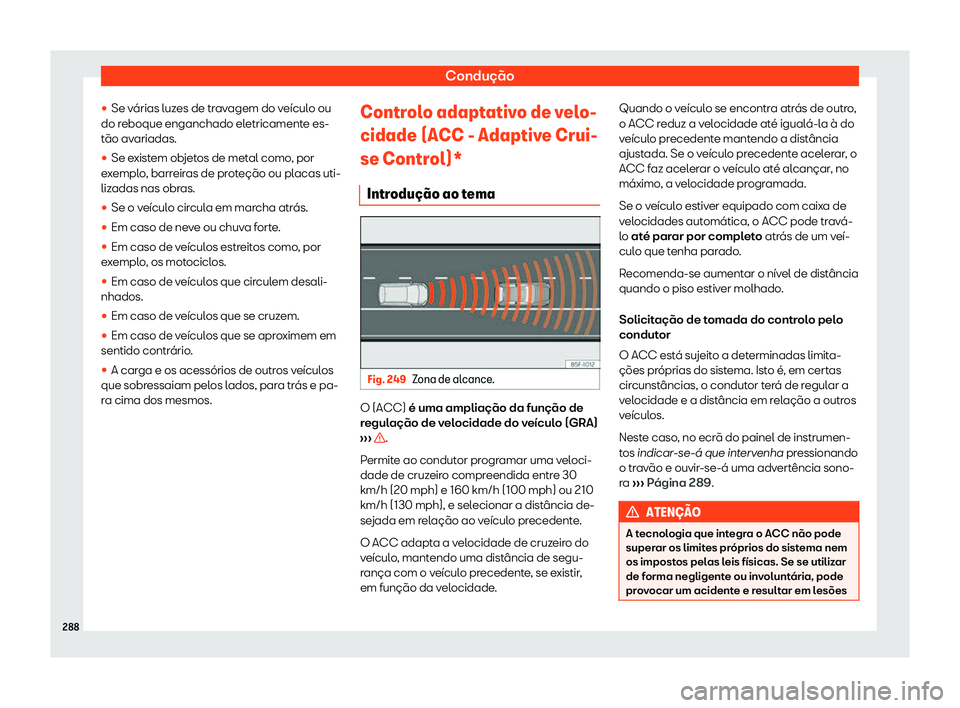 Seat Alhambra 2019  Manual do proprietário (in Portuguese)  Condu