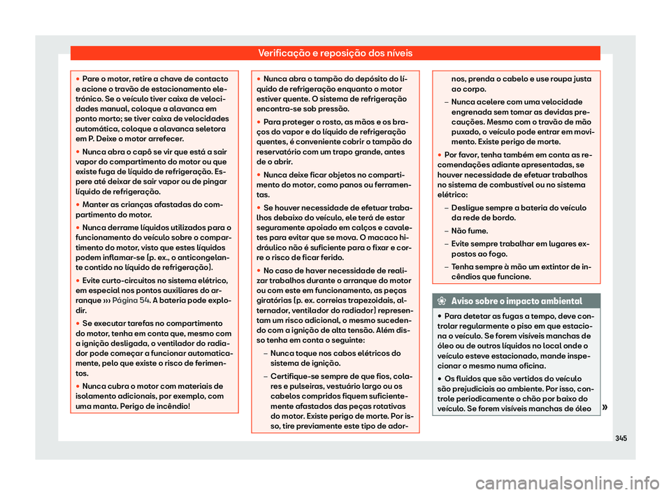 Seat Alhambra 2019  Manual do proprietário (in Portuguese)  Verifica