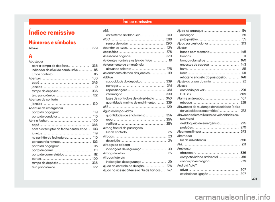 Seat Alhambra 2019  Manual do proprietário (in Portuguese)  