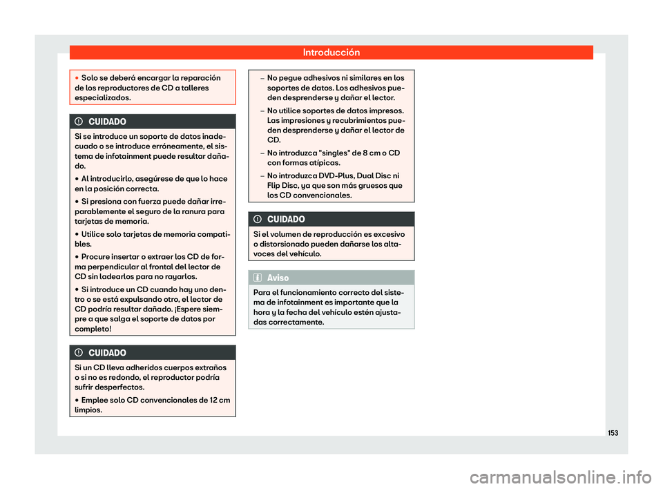 Seat Arona 2020  Manual del propietario (in Spanish) Introducci