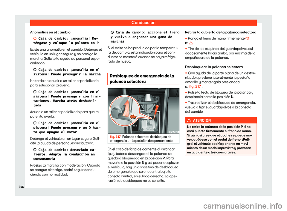 Seat Arona 2020  Manual del propietario (in Spanish) Conducci