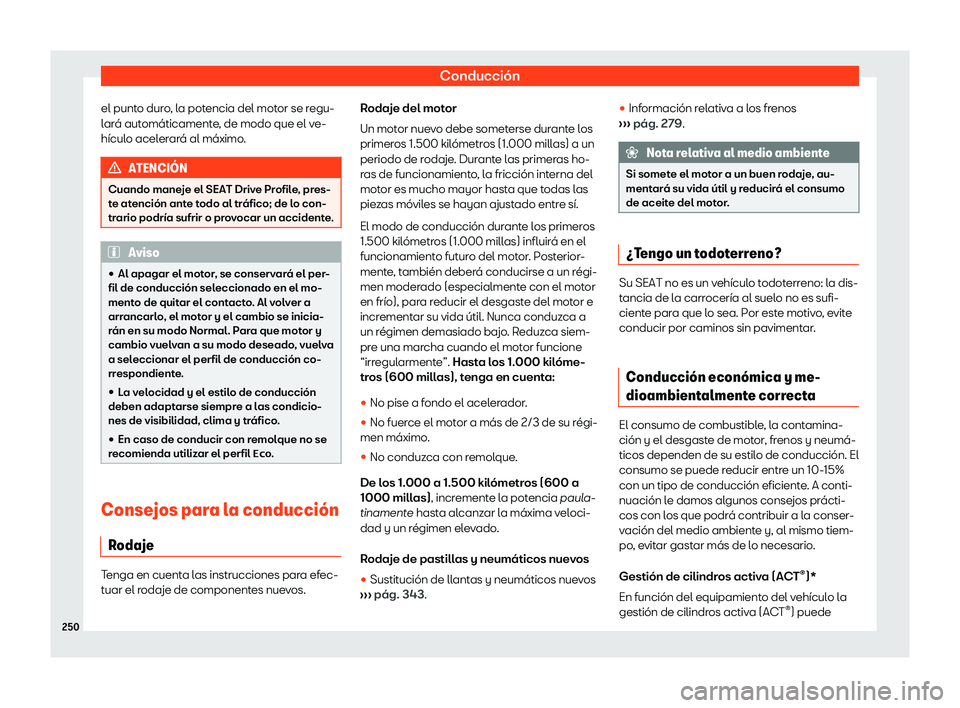 Seat Arona 2020  Manual del propietario (in Spanish) Conducci