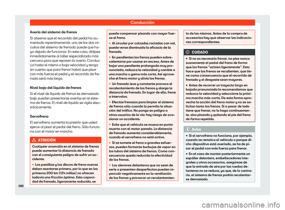 Seat Arona 2020  Manual del propietario (in Spanish) Conducci