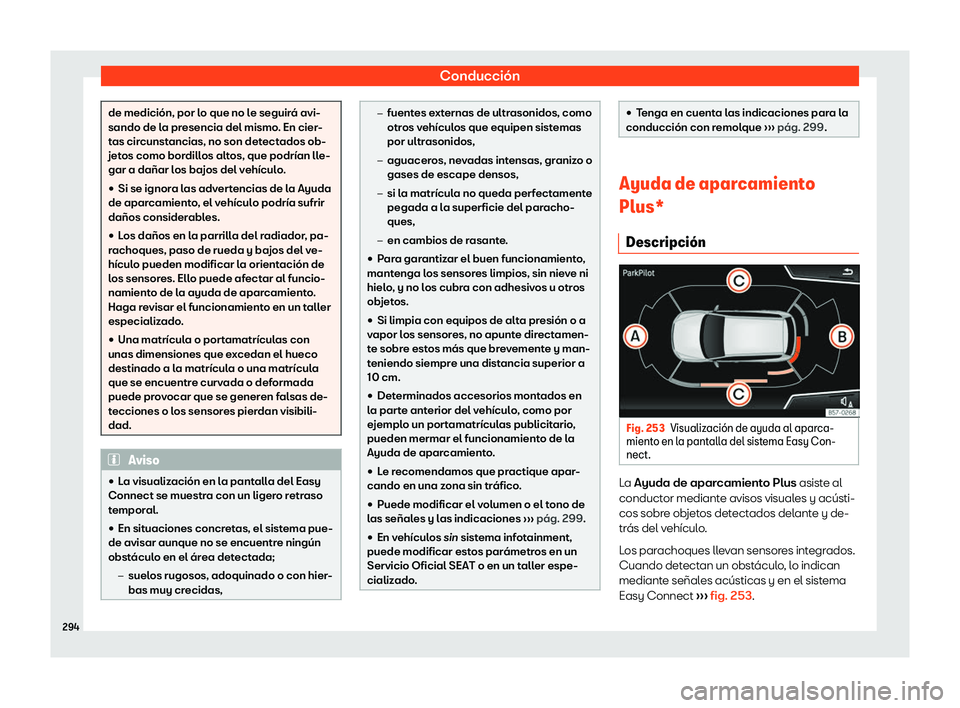 Seat Arona 2020  Manual del propietario (in Spanish) Conducci