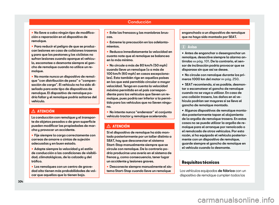 Seat Arona 2020  Manual del propietario (in Spanish) Conducci