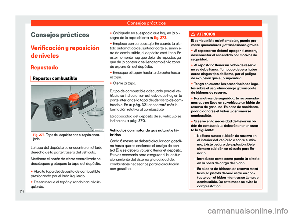 Seat Arona 2020  Manual del propietario (in Spanish) Consejos pr
