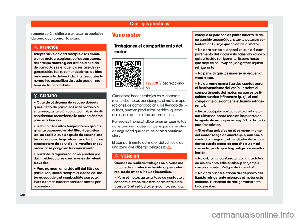 Seat Arona 2020  Manual del propietario (in Spanish) Consejos pr