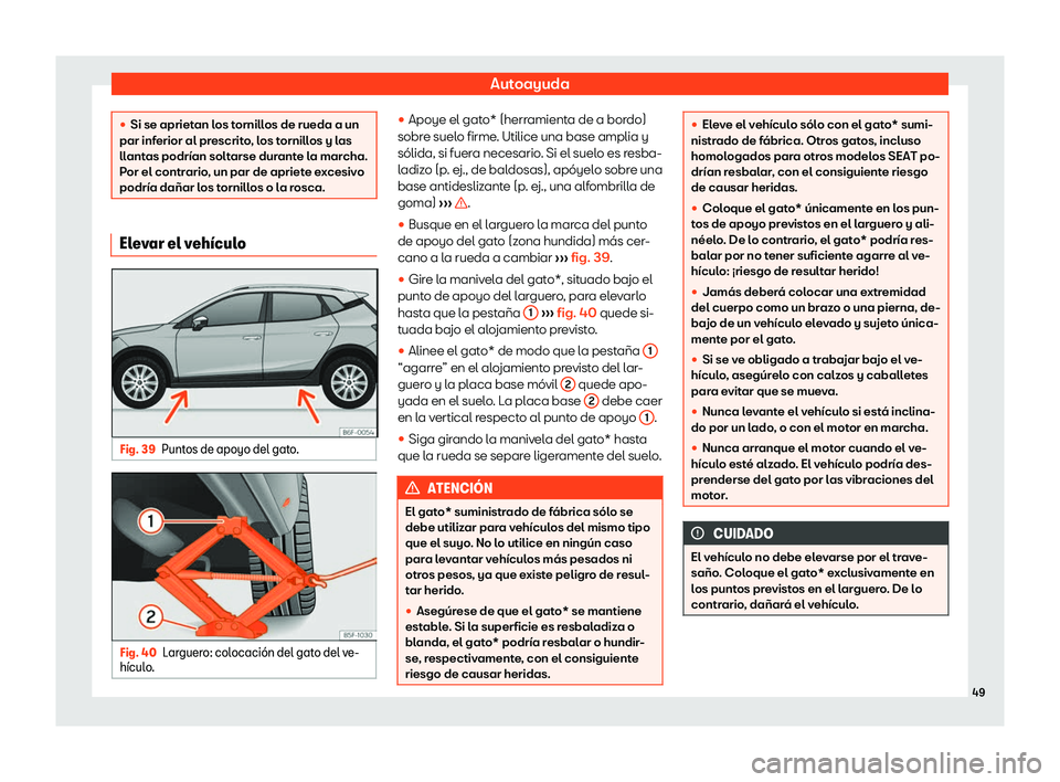 Seat Arona 2020  Manual del propietario (in Spanish) Autoayuda
