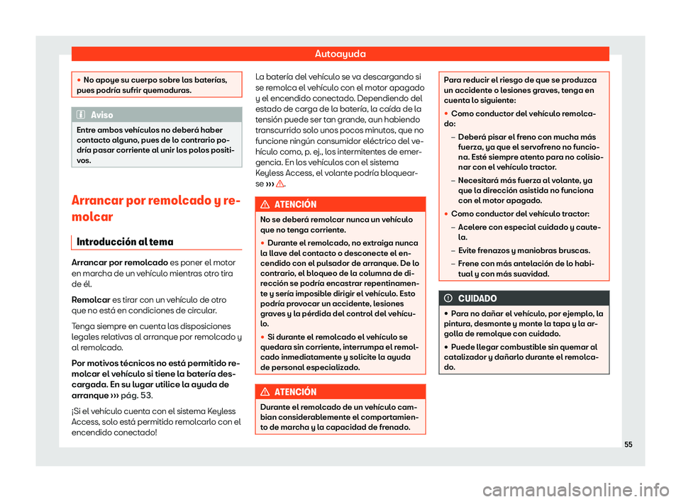 Seat Arona 2020  Manual del propietario (in Spanish) Autoayuda
