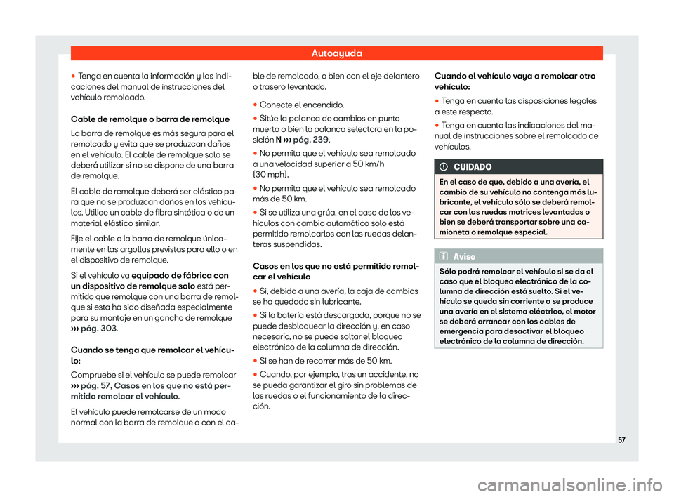 Seat Arona 2020  Manual del propietario (in Spanish) Autoayuda
