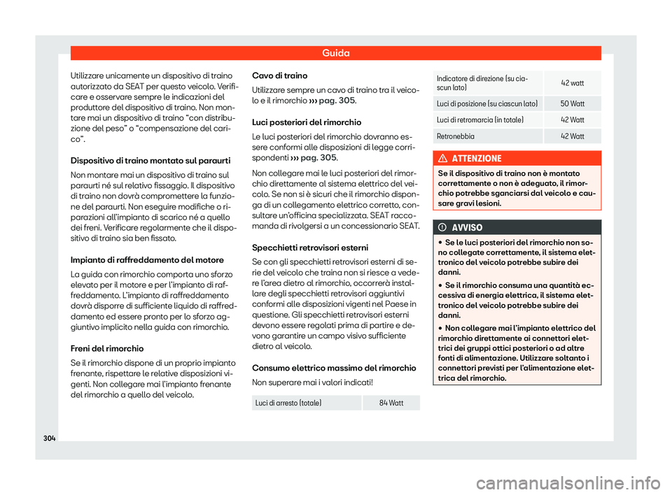 Seat Arona 2020 Manuale del proprietario (in Italian) Guida
Utilizzare unicamente un dispositivo di traino
aut orizz
ato da SEAT per questo veicolo. Verifi-
care e osservare sempre le indicazioni del
produttore del dispositivo di traino. Non mon-
tare ma Seat Arona 2020 Manuale del proprietario (in Italian) Guida
Utilizzare unicamente un dispositivo di traino
aut orizz
ato da SEAT per questo veicolo. Verifi-
care e osservare sempre le indicazioni del
produttore del dispositivo di traino. Non mon-
tare ma