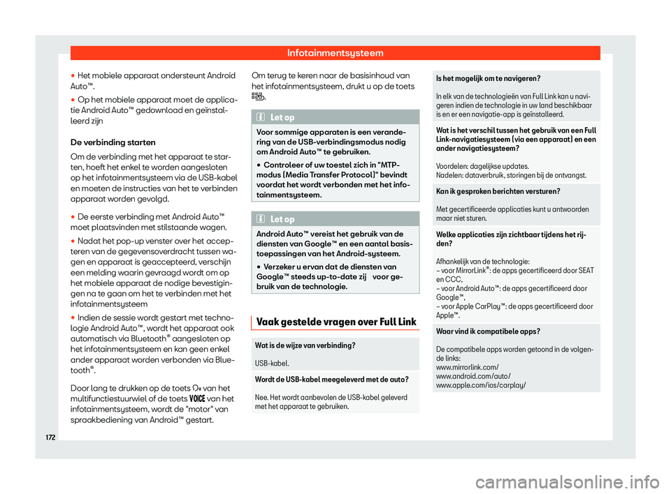 Seat Arona 2020  Handleiding (in Dutch) Infotainmentsysteem
