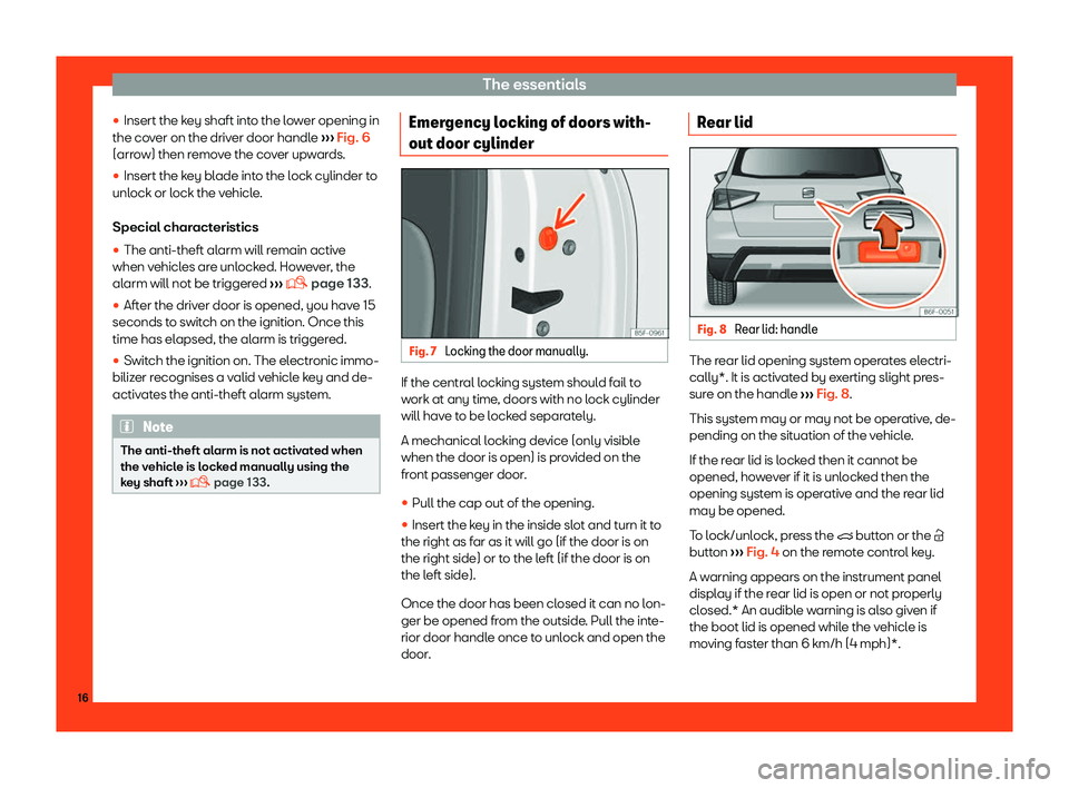Seat Arona 2019  Owners Manual The essentials
