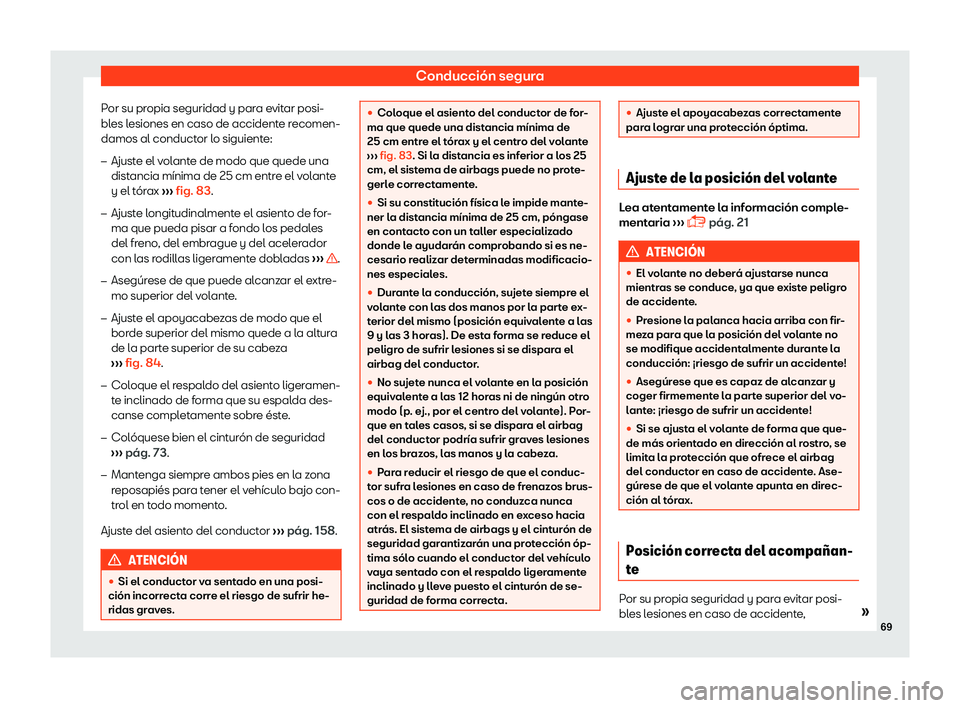 Seat Arona 2019  Manual del propietario (in Spanish) Conducci