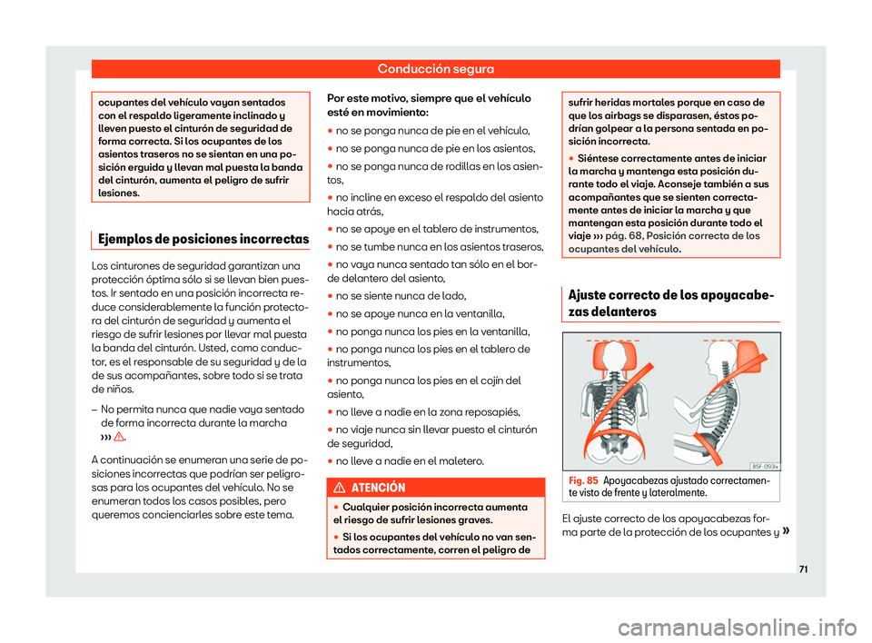 Seat Arona 2019  Manual del propietario (in Spanish) Conducci
