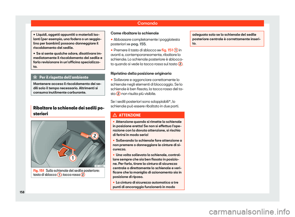 Seat Arona 2019  Manuale del proprietario (in Italian) Comando
