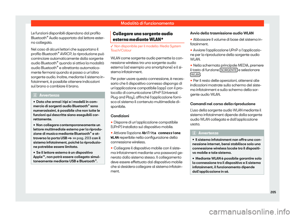 Seat Arona 2019  Manuale del proprietario (in Italian) Modalit