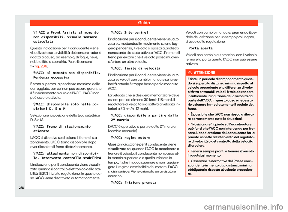 Seat Arona 2019  Manuale del proprietario (in Italian) Guida
�