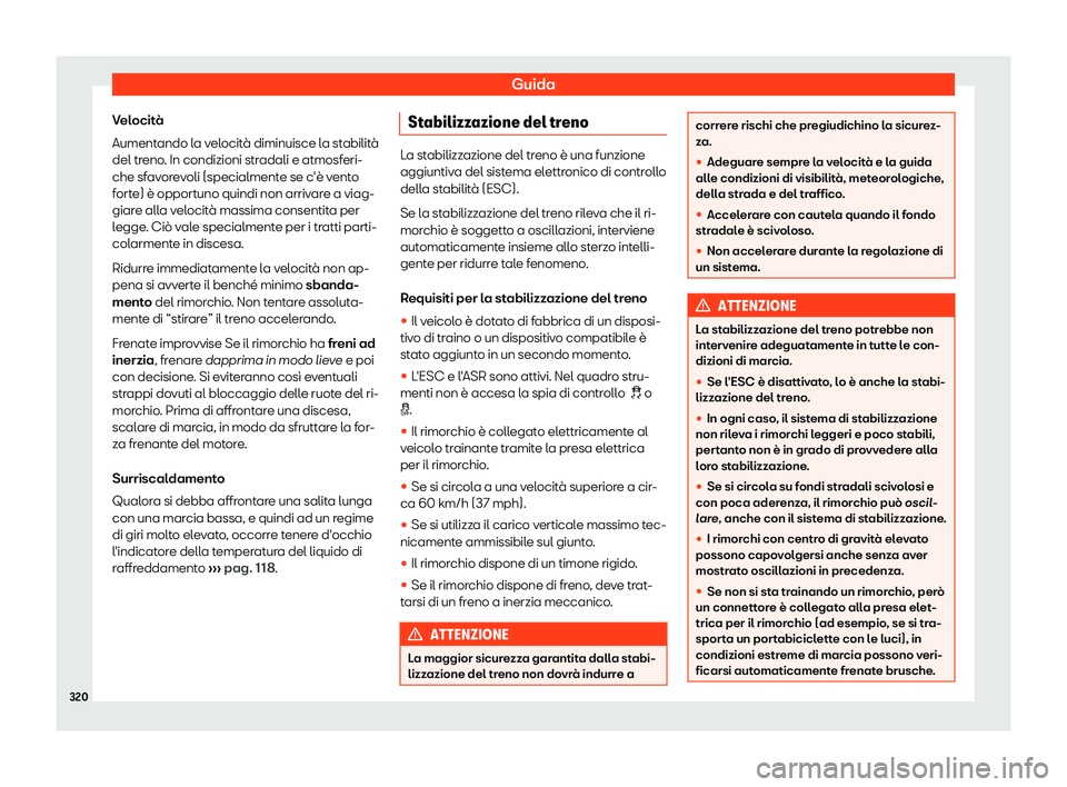 Seat Arona 2019  Manuale del proprietario (in Italian) Guida
Velocit