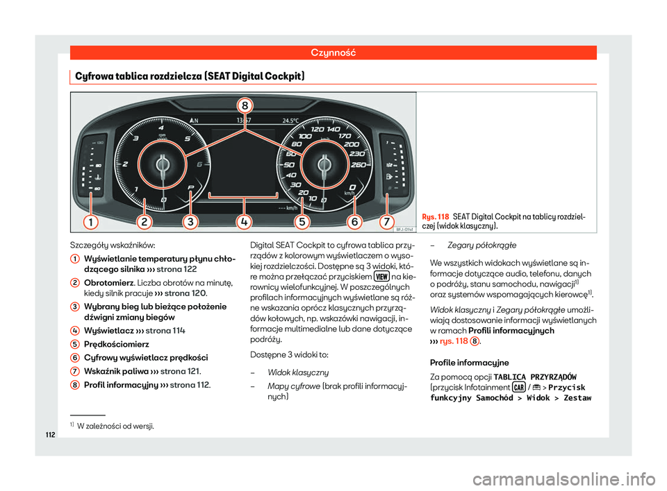 Seat Arona 2019  Instrukcja Obsługi (in Polish) Czynno