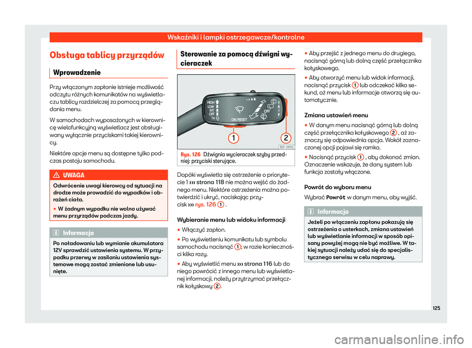 Seat Arona 2019  Instrukcja Obsługi (in Polish) Wska