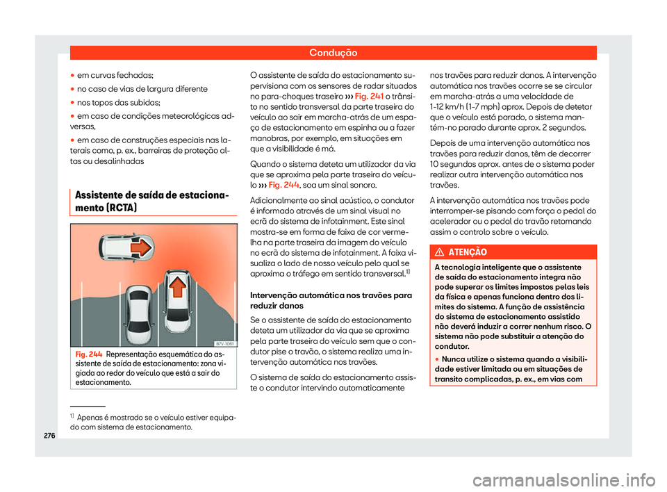 Seat Arona 2019  Manual do proprietário (in Portuguese)  Condu