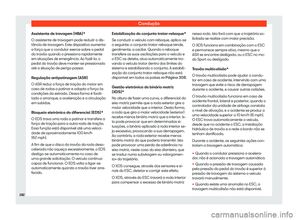 Seat Arona 2019  Manual do proprietário (in Portuguese)  Condu