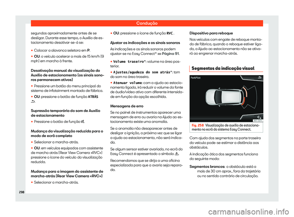 Seat Arona 2019  Manual do proprietário (in Portuguese)  Condu
