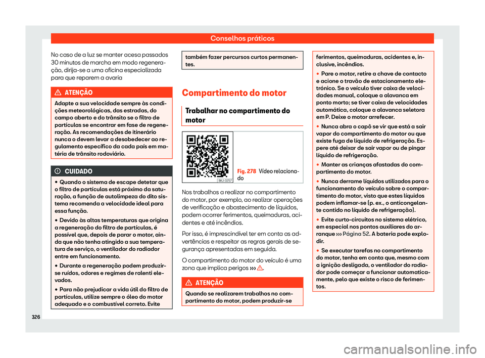 Seat Arona 2019  Manual do proprietário (in Portuguese)  Conselhos pr