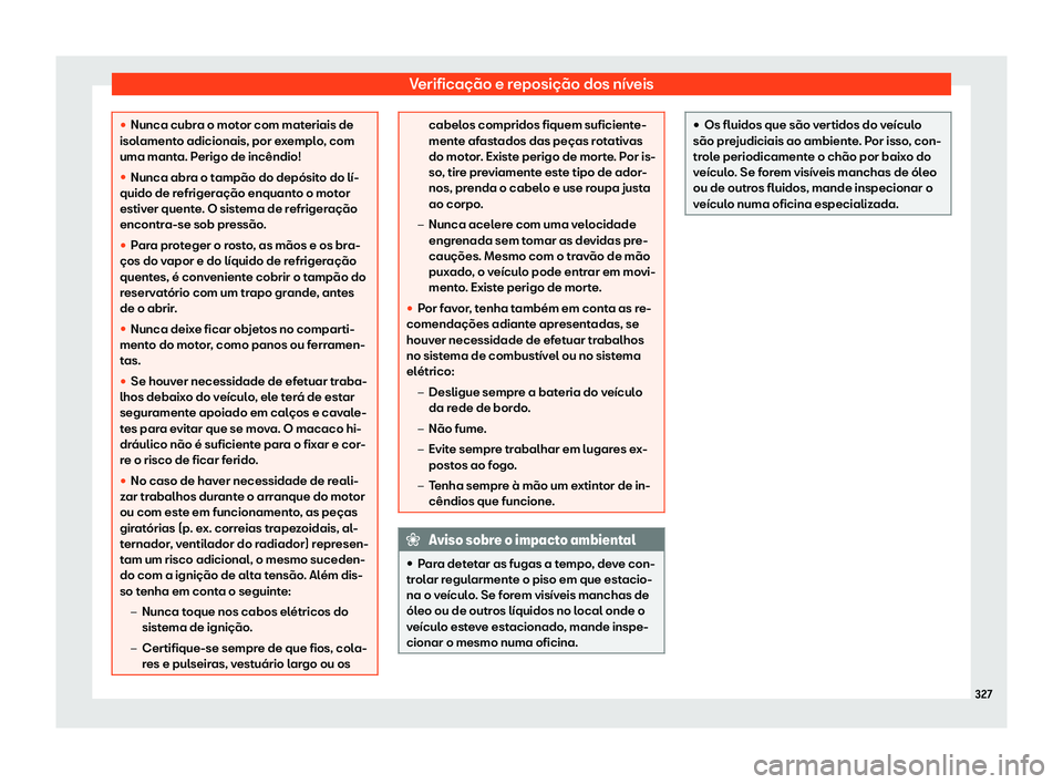Seat Arona 2019  Manual do proprietário (in Portuguese)  Verifica