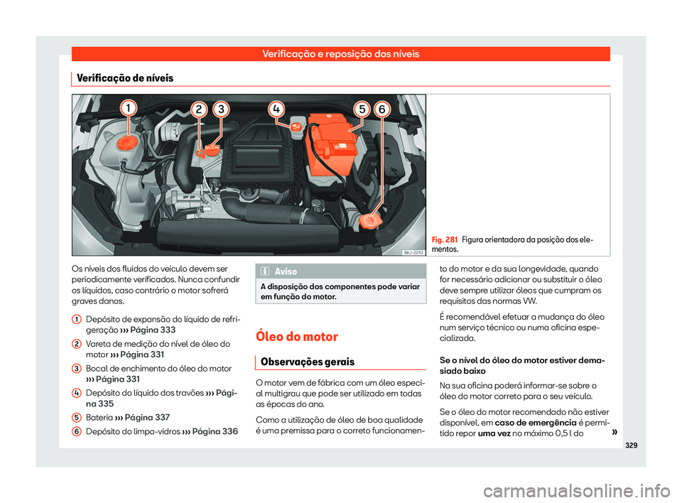 Seat Arona 2019  Manual do proprietário (in Portuguese)  Verifica