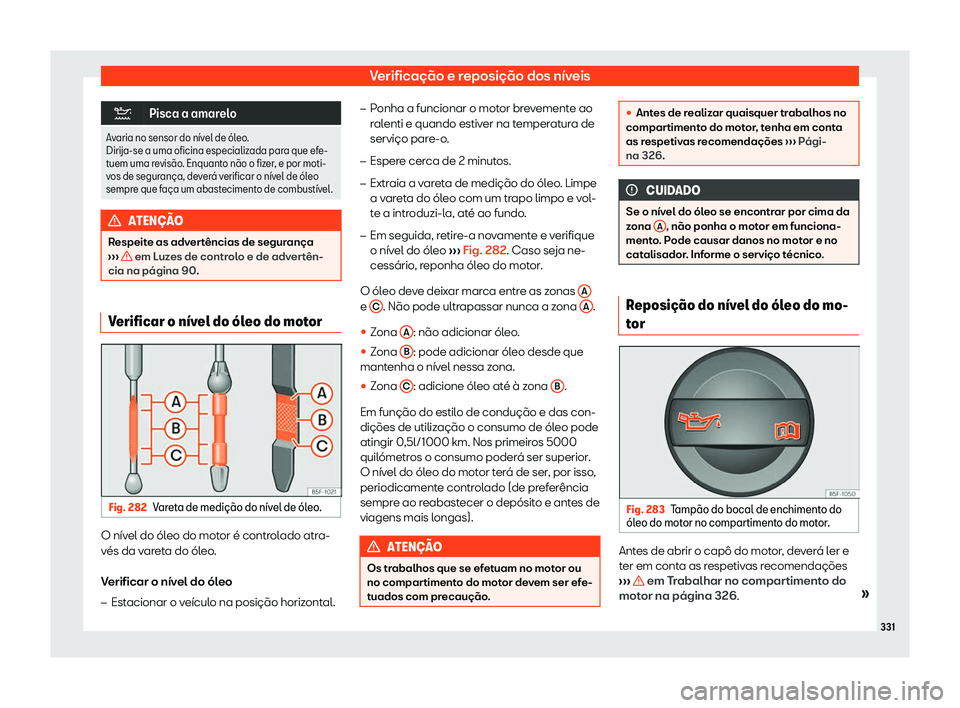 Seat Arona 2019  Manual do proprietário (in Portuguese)  Verifica