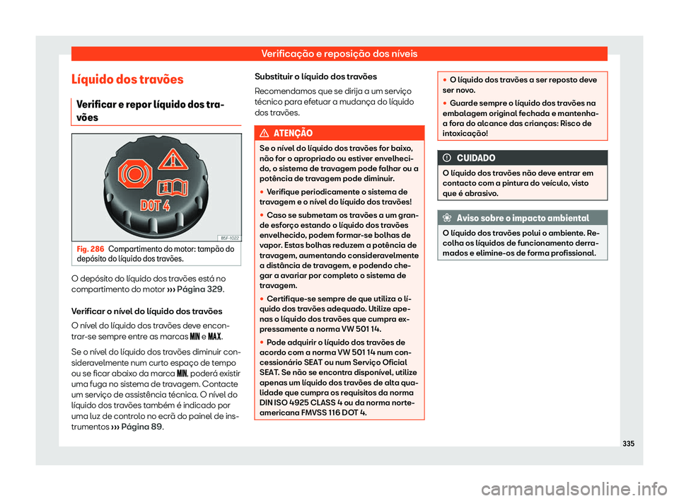 Seat Arona 2019  Manual do proprietário (in Portuguese)  Verifica