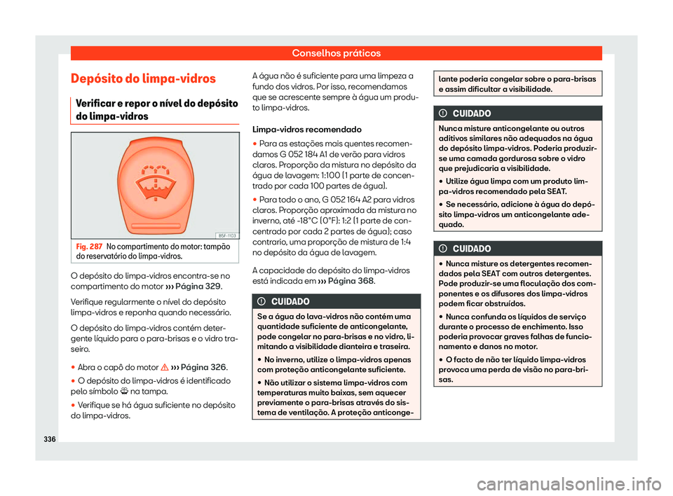Seat Arona 2019  Manual do proprietário (in Portuguese)  Conselhos pr