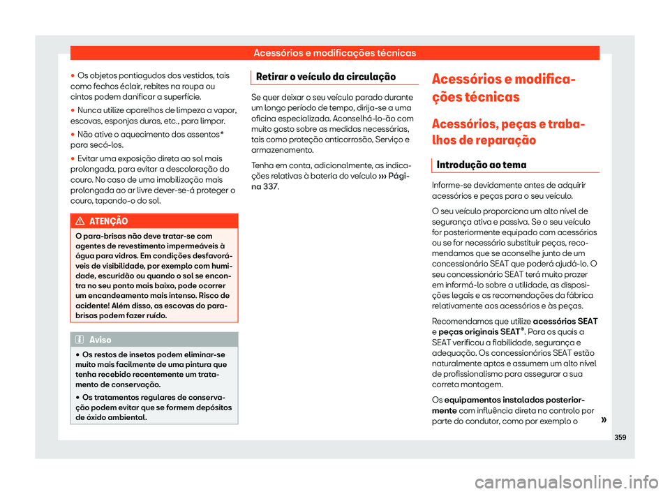 Seat Arona 2019  Manual do proprietário (in Portuguese)  Acess