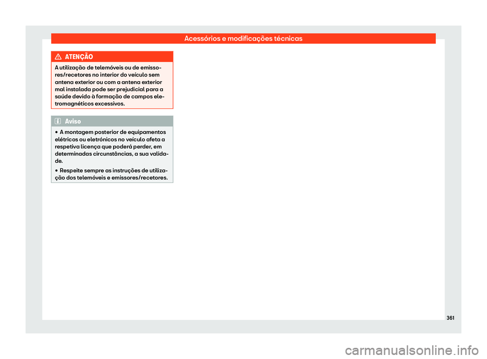 Seat Arona 2019  Manual do proprietário (in Portuguese)  Acess