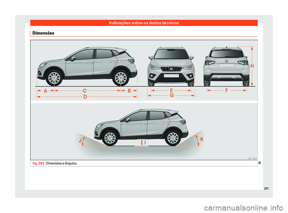 Seat Arona 2019  Manual do proprietário (in Portuguese)  Indica
