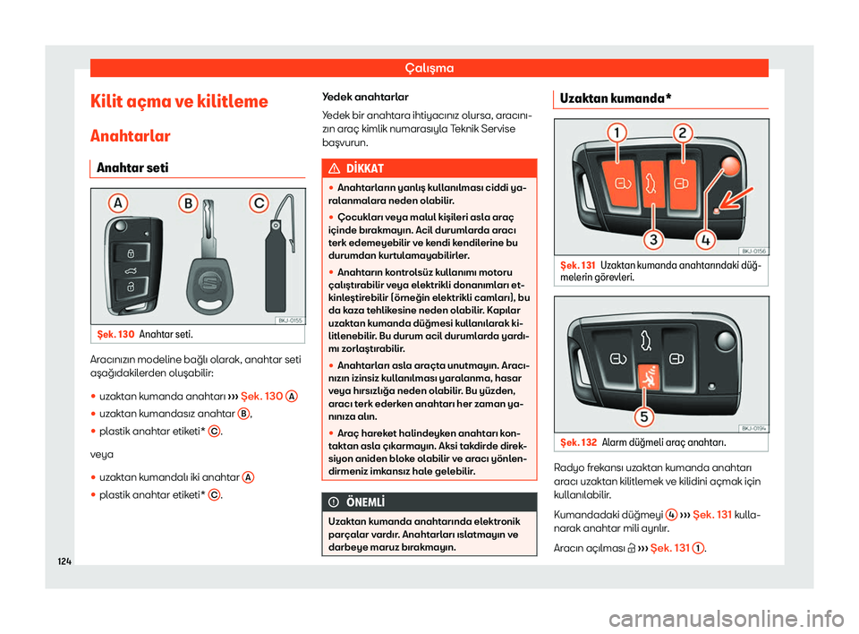 Seat Arona 2019  Kullanım Kılavuzu (in Turkish) 