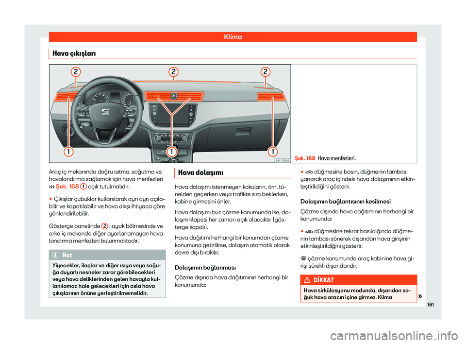 Seat Arona 2019  Kullanım Kılavuzu (in Turkish) Kl