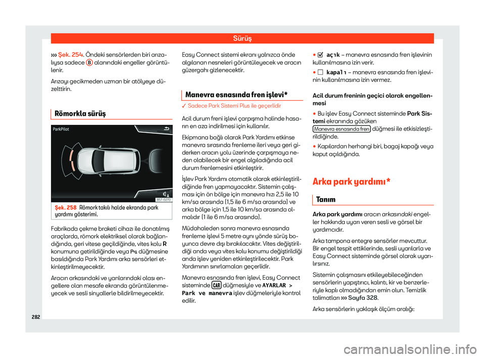 Seat Arona 2019  Kullanım Kılavuzu (in Turkish) S