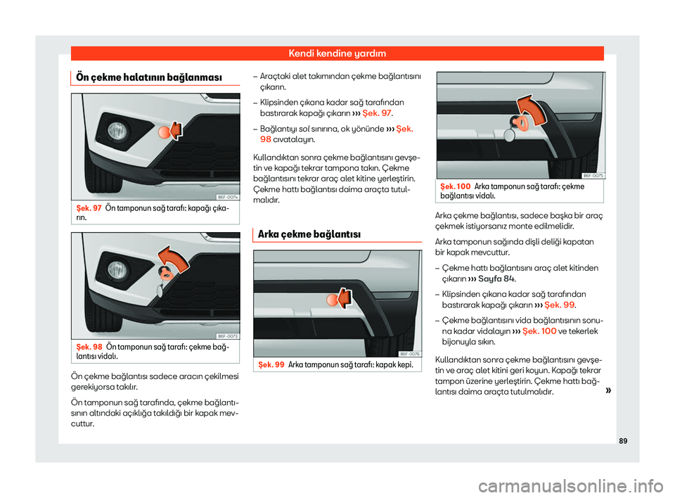 Seat Arona 2019  Kullanım Kılavuzu (in Turkish) Kend