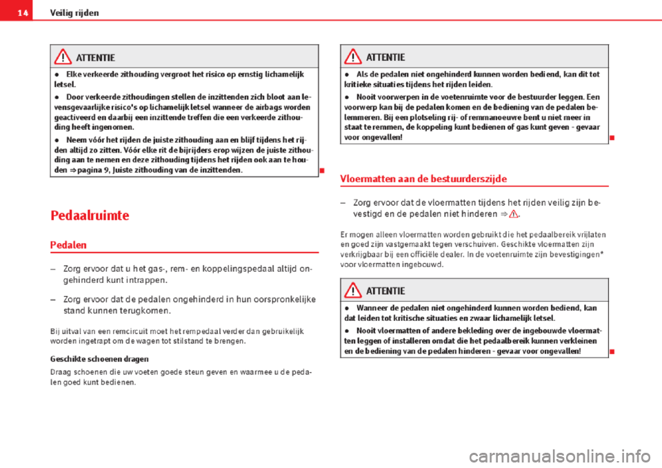 Seat Altea 2015  Handleiding (in Dutch) 