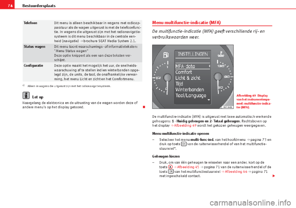 Seat Altea 2015  Handleiding (in Dutch) 