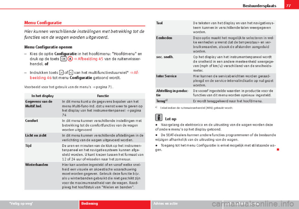 Seat Altea 2015  Handleiding (in Dutch) 