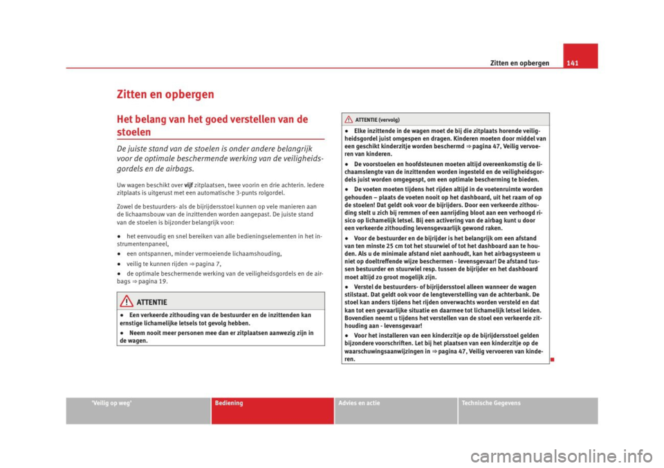 Seat Altea 2009  Handleiding (in Dutch) 