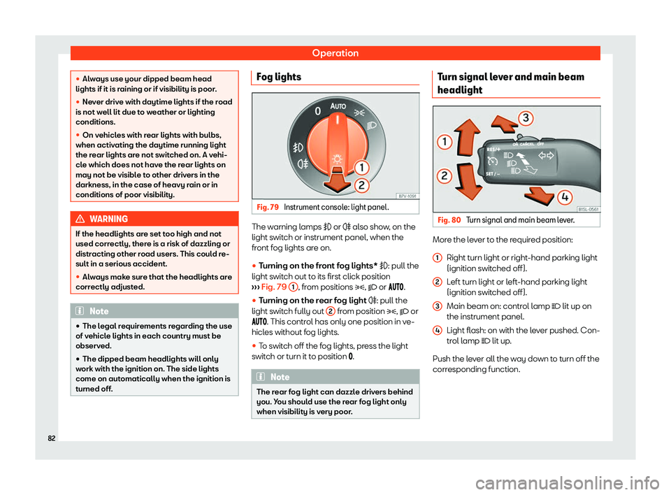 Seat Mii electric 2019  Owners Manual Operation
